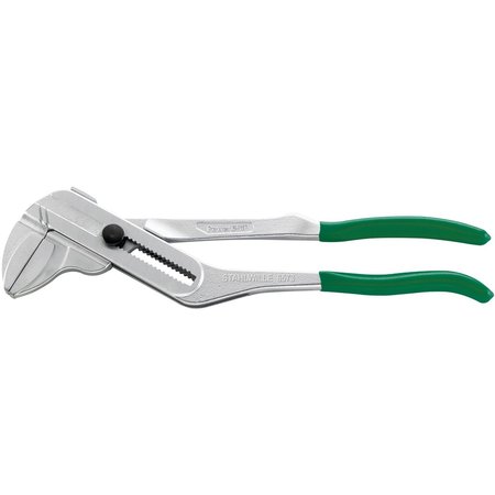 STAHLWILLE TOOLS PowerGRIP plier wrench L.253 mm max.jaw opening 46 mm head chrome plated handles dip-coated 65735250